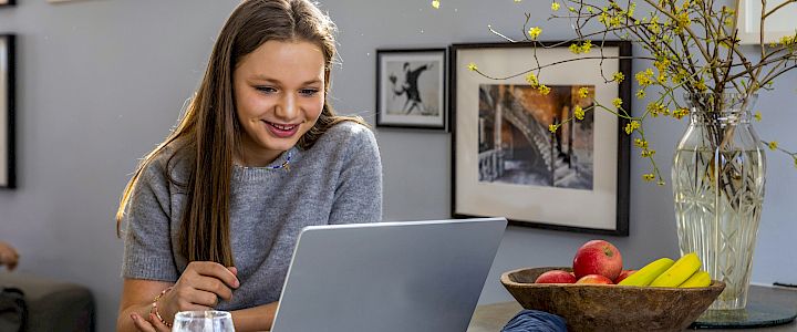 Elev i gymnasiet får online hjælp til tysk