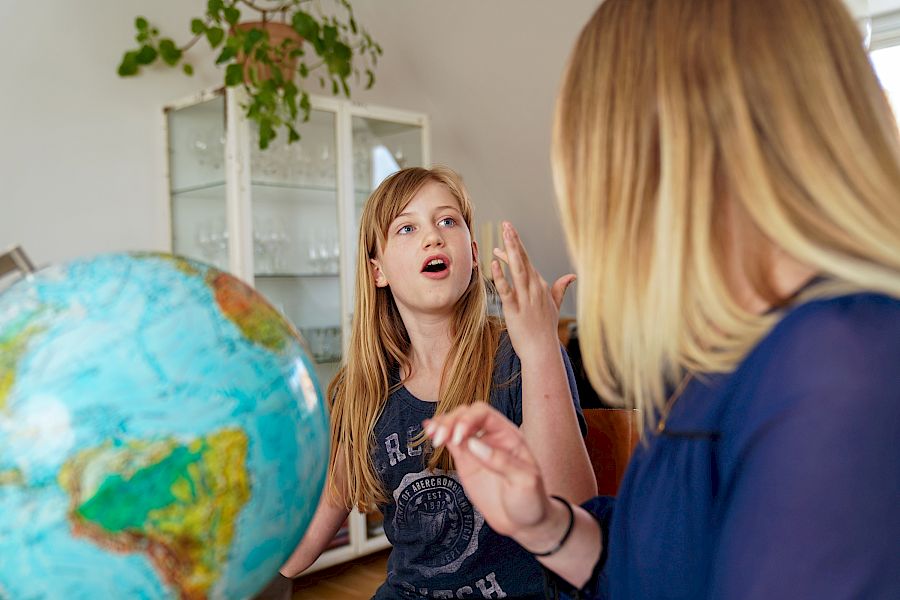 Elev er overrasket og glad til lektiehjælp