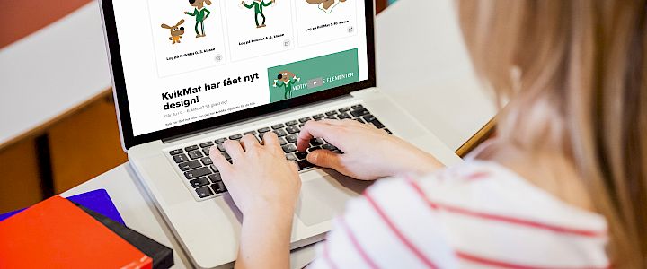 Elev bruger Kvikmat