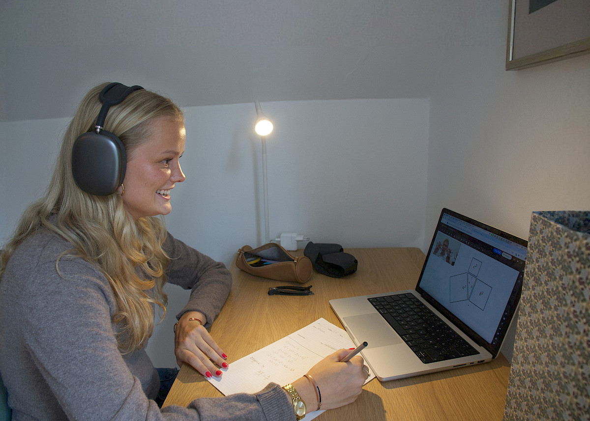 Online lektiehj&aelig;lp med personlig mentor hjemmefra