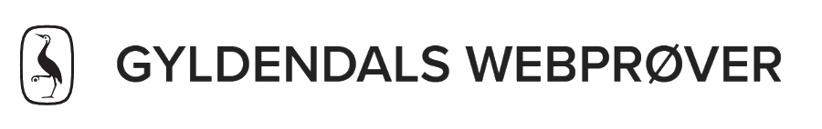 Gyldendals Webprøver logo