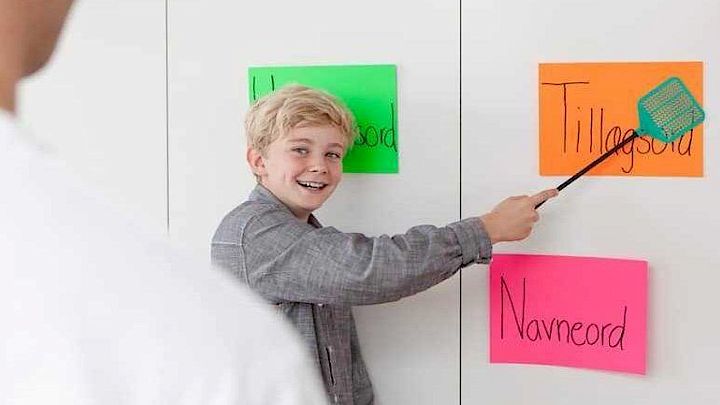 Elev og mentor har aktiv lektiehjælp med fluesmækker