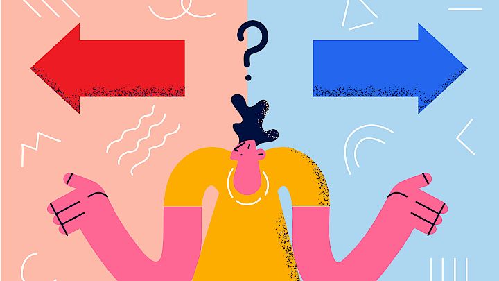 Illustration af person, der er i tvivl om, hvad der bliver sagt