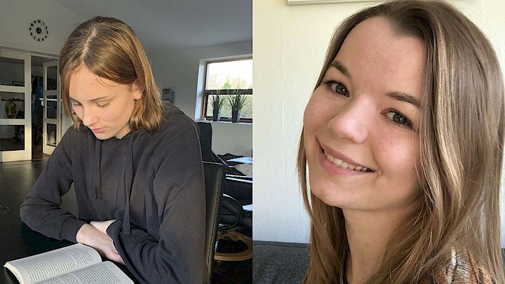 Mentor Nanna hjalp elev med lektiehjælp