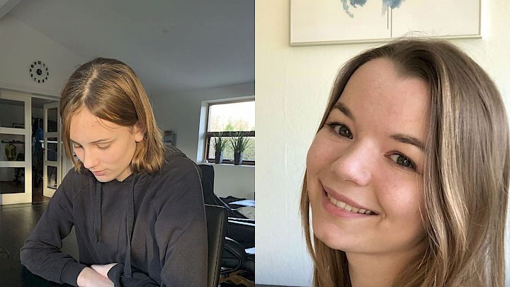 Mentor Nanna hjalp elev med lektiehjælp