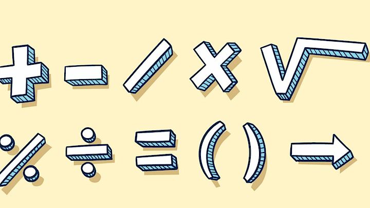 Illustration af matematiske symboler