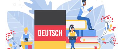 Design, som viser, at lære tysk
